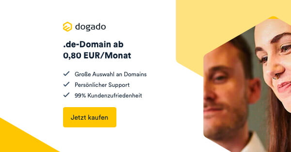 Dogado günstige Domain und Webhosting