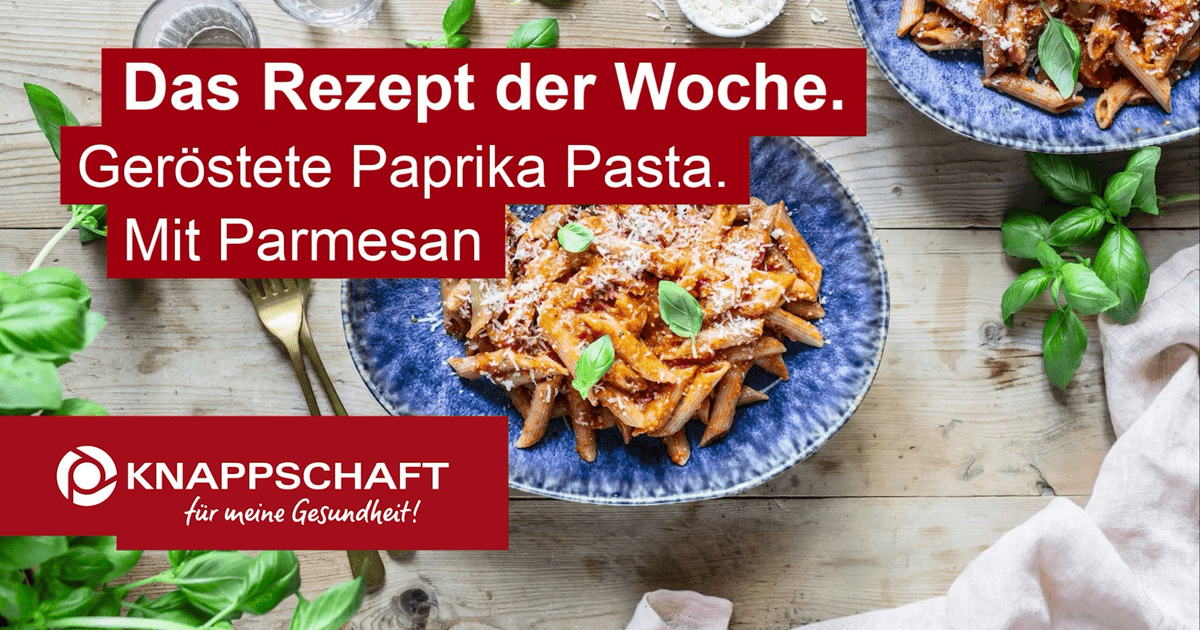 Geröstete Paprika Pasta mit Parmesan Das Rezept der Woche! (Video)