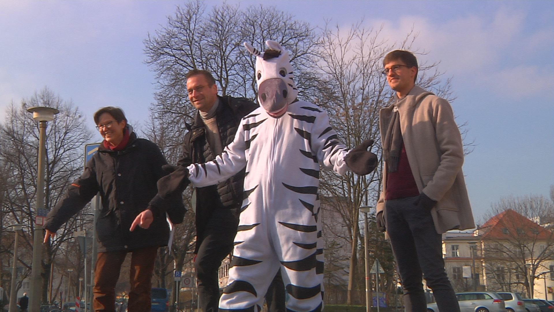Zebra und Politiker starten Kampagne