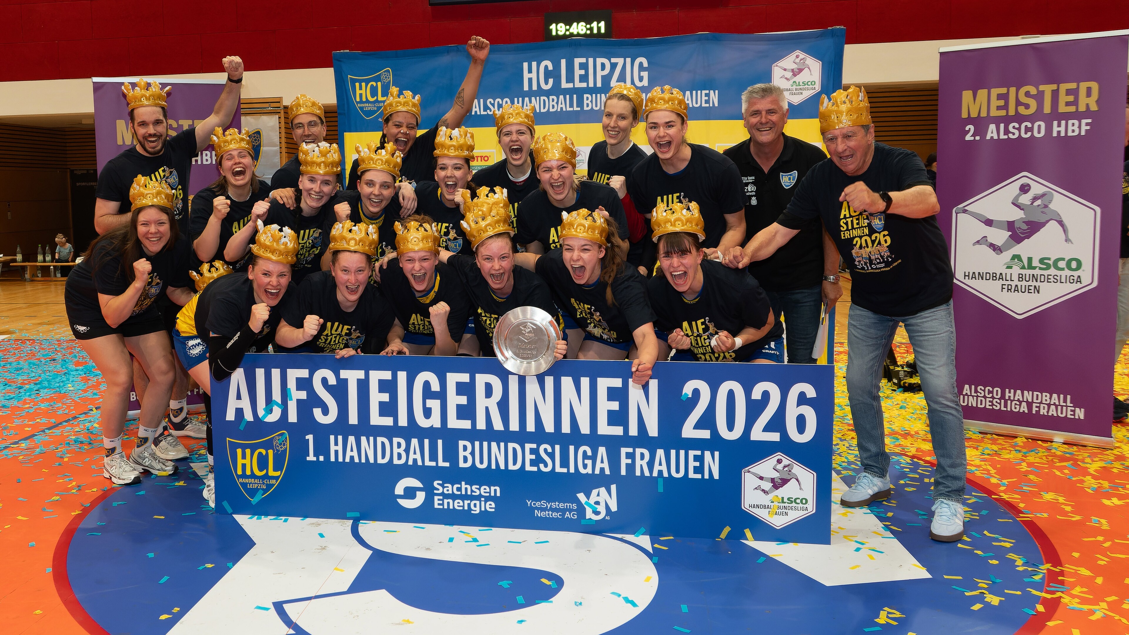 HC Leipzig feiert Rückkehr in die 1. Handball Bundesliga