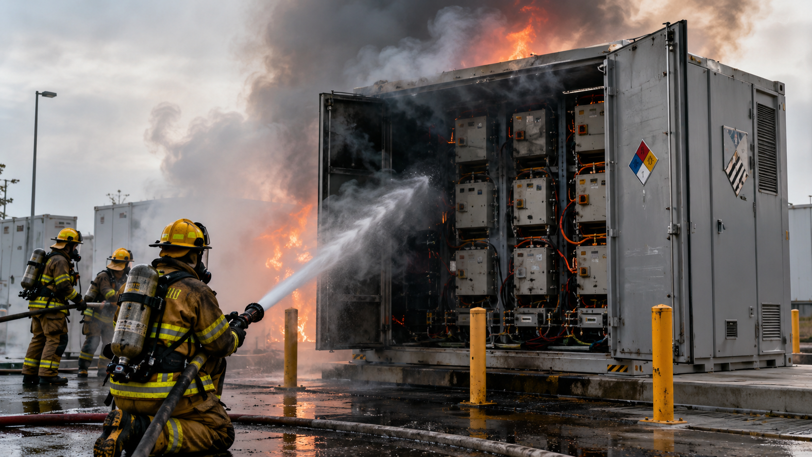Batteriespeicher-Brände fordern Feuerwehren