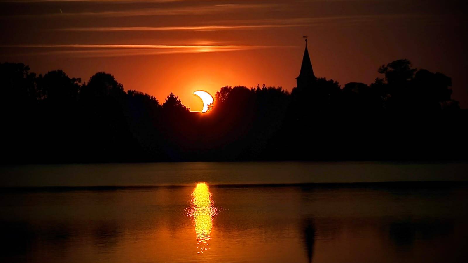 Spektakel am Abendhimmel