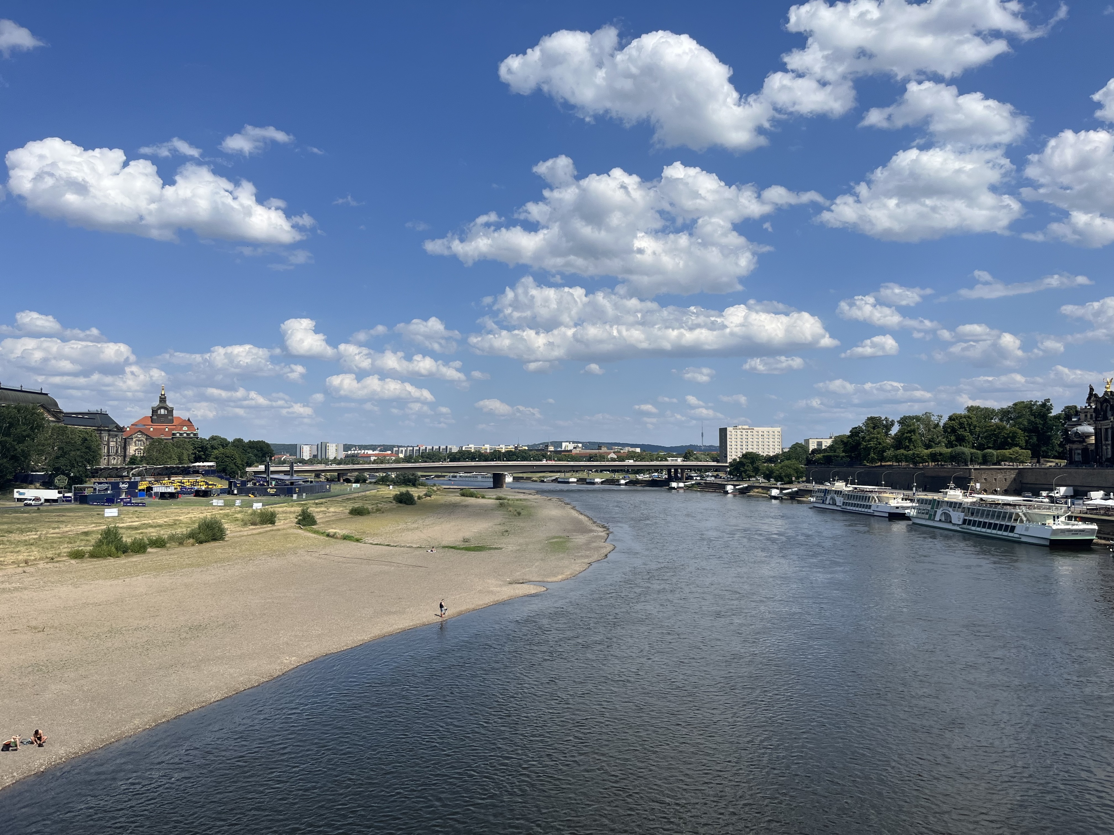 Niedrigwasser erhöht Risiko für Bombenfunde