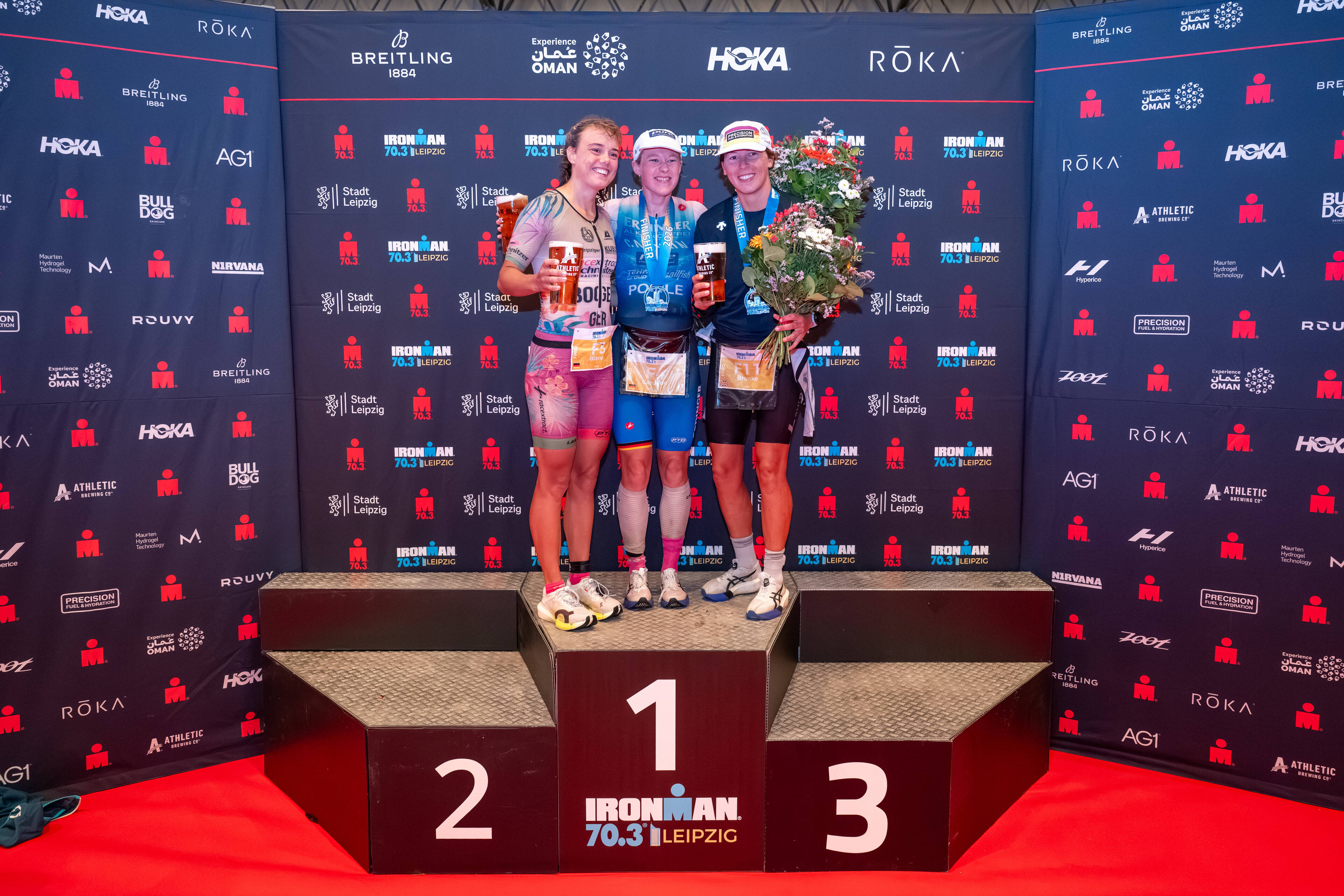 Caroline Pohle gewinnt Leipzig-Premiere – Lokalmatadorin triumphiert beim ersten Ironman 70.3.