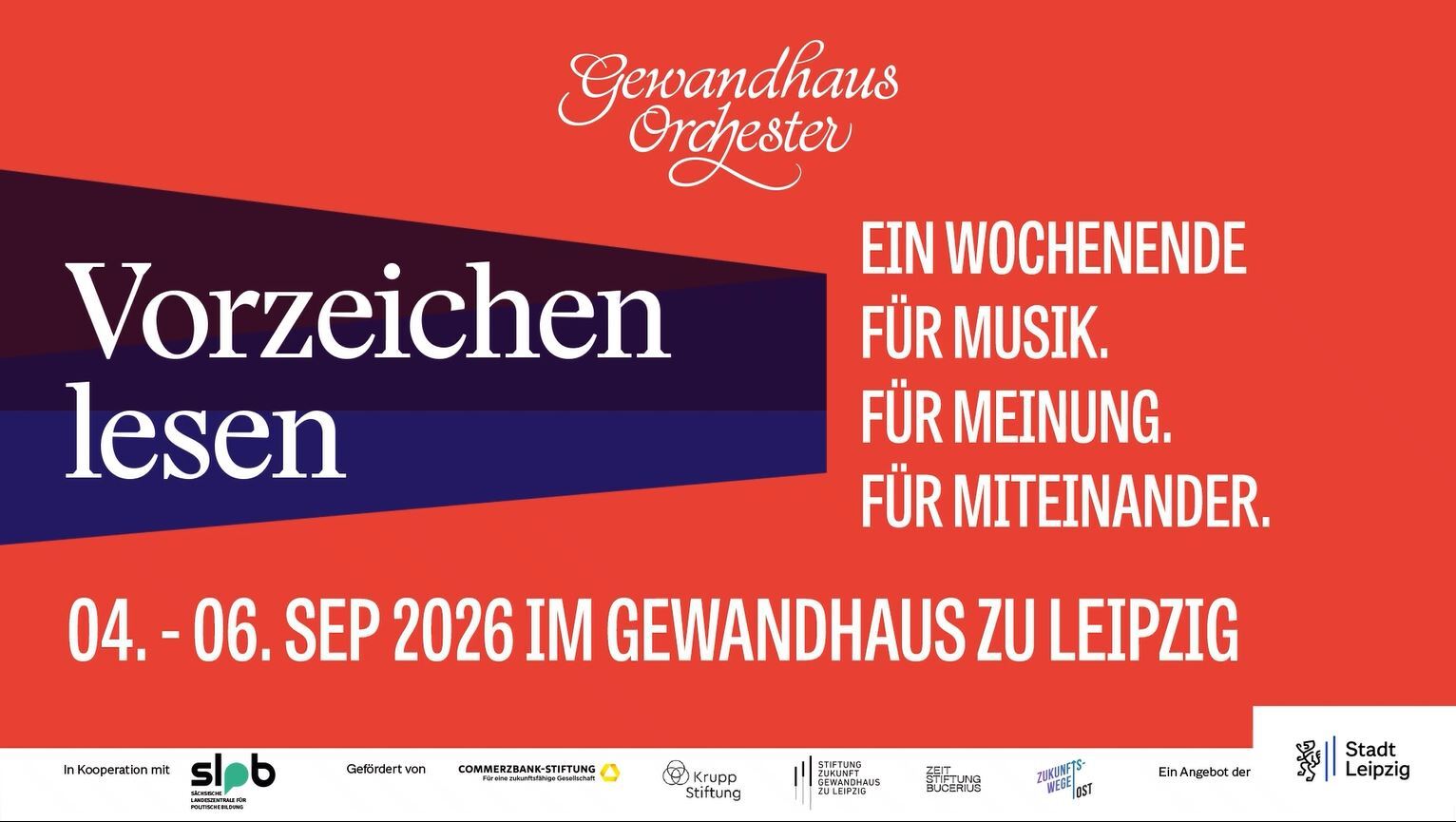 Vorzeichen lesen: Demokratie-Wochenende im Gewandhaus