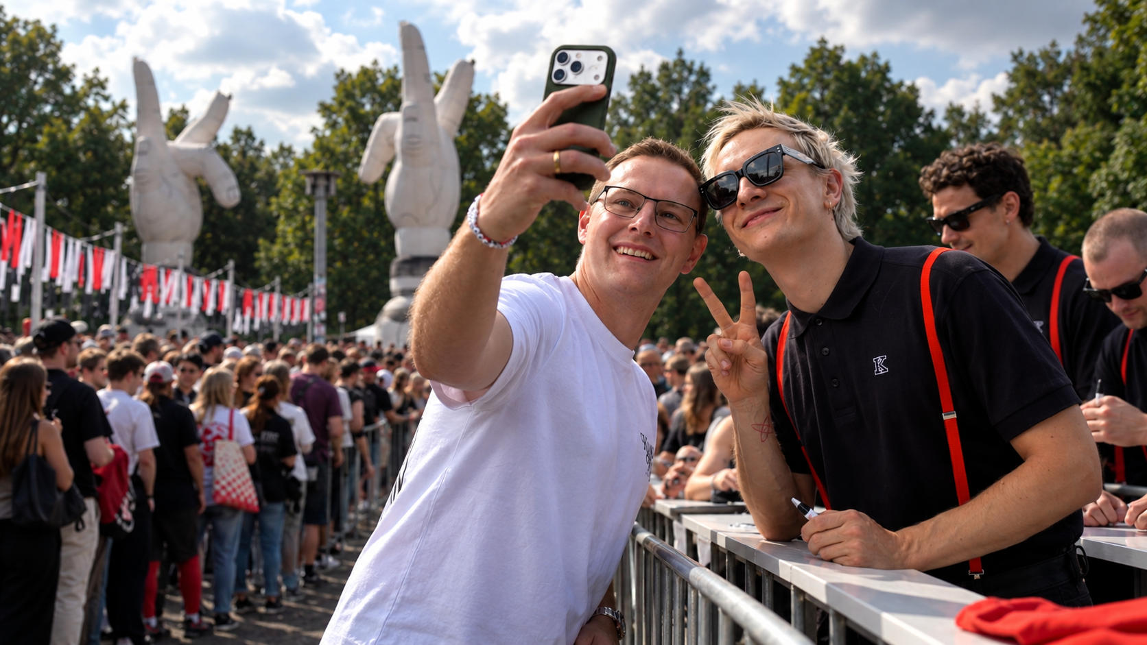 Kraftklub sorgt für lange Schlangen in Leipzig