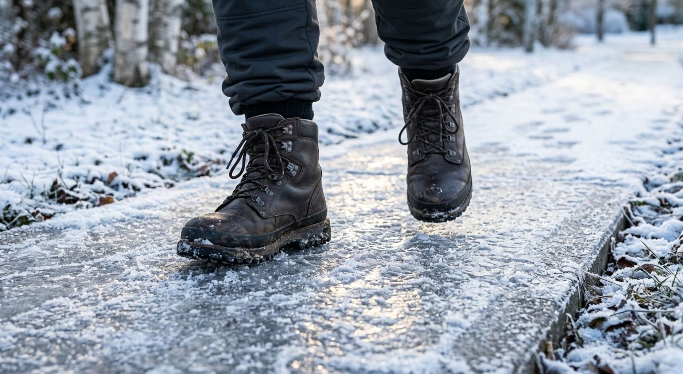 Glatteis und Kälte im Alltag: Checkliste für sicheres Schuhwerk